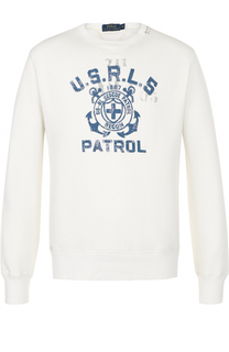 Хлопковый свитшот с принтом Polo Ralph Lauren