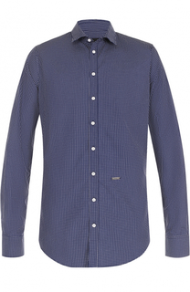 Хлопковая рубашка с принтом Dsquared2