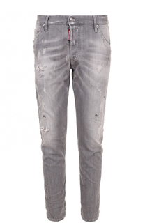 Джинсы прямого кроя с потертостями Dsquared2
