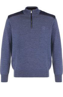 Джемпер из шерсти тонкой вязки с воротником на молнии Paul&amp;Shark