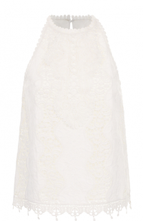 Кружевной топ без рукавов Alice + Olivia