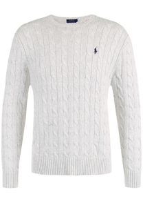 Хлопковый джемпер фактурной вязки Polo Ralph Lauren
