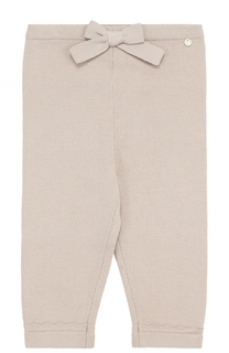 Вязаные брюки из хлопка с фигурными отворотами Tartine Et Chocolat