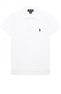 Хлопковое поло с логотипом бренда Polo Ralph Lauren
