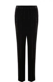 Бархатные брюки прямого кроя с эластичным поясом Stella McCartney