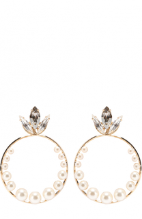 Серьги со съемными подвесками и кристаллами Swarovski Anton Heunis