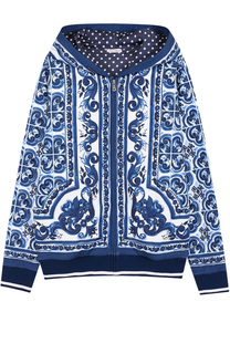 Спортивный кардиган на молнии с принтом Dolce &amp; Gabbana