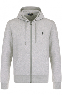 Хлопковая толстовка на молнии с капюшоном Polo Ralph Lauren