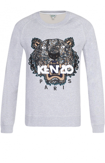 Хлопковый свитшот с аппликацией Kenzo