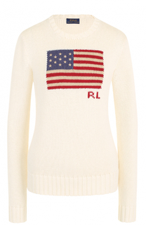 Хлопковый пуловер с круглым вырезом Polo Ralph Lauren