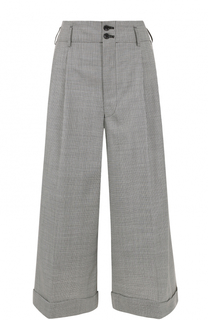 Укороченные широкие брюки со складками Comme des Garcons