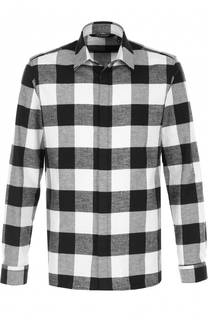 Хлопковая рубашка в клетку Neil Barrett