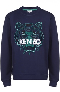 Хлопковый свитшот с аппликацией Kenzo