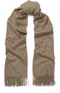 Вязаный шарф из кашемира с бахромой Johnstons Of Elgin