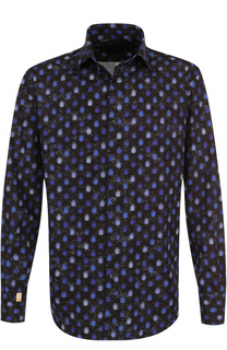 Хлопковая рубашка с принтом Billionaire