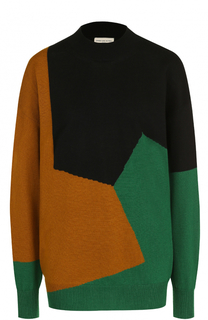 Пуловер свободного кроя с круглым вырезом и принтом Dries Van Noten