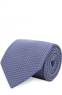 Шелковый галстук с узором BOSS