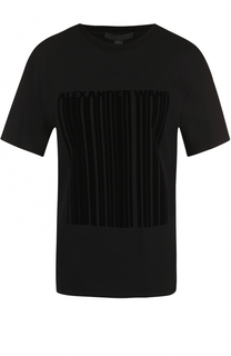 Хлопковая футболка прямого кроя с круглым вырезом Alexander Wang