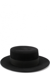 Фетровая шляпа с лентой Maison Michel