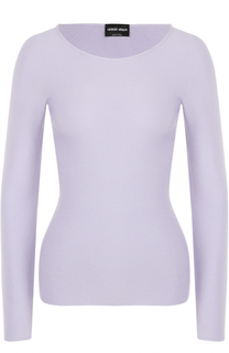 Облегающий пуловер с круглым вырезом Giorgio Armani