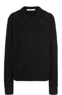 Удлиненный пуловер с круглым вырезом Givenchy