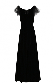 Приталенное платье-макси с открытой спиной No. 21