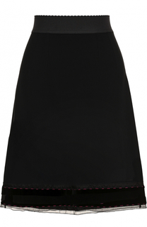 Юбка-миди с широким эластичным поясом Dolce &amp; Gabbana