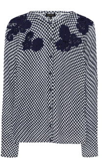 Кардиган с круглым вырезом и цветочной отделкой Escada