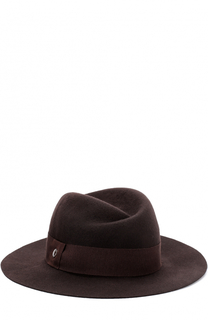 Шерстяная шляпа с лентой Armani Collezioni