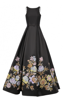 Приталенное платье-макси с цветочным принтом Basix Black Label