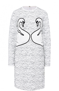 Платье прямого кроя с круглым вырезом Victoria by Victoria Beckham