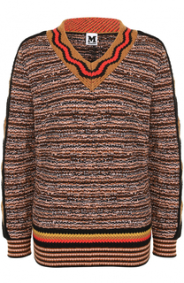 Пуловер фактурной вязки с V-образным вырезом M Missoni