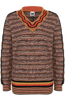 Пуловер фактурной вязки с V-образным вырезом M Missoni