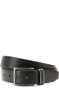 Кожаный ремень с металлической пряжкой HUGO