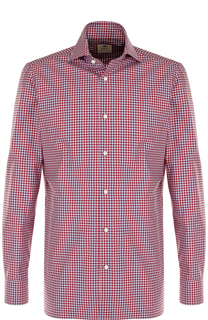 Хлопковая рубашка в клетку Luigi Borrelli