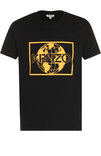 Хлопковая футболка с принтом Kenzo