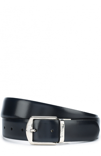 Кожаный ремень с металлической пряжкой Canali