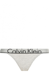 Трусы-стринги с логотипом бренда Calvin Klein