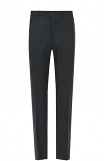 Шерстяные брюки прямого кроя Canali
