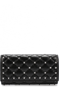 Кожаный кошелек Rockstud Spike с металлическими заклепками Valentino