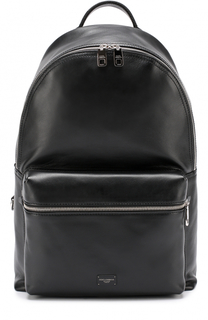 Кожаный рюкзак Vulcano с внешним карманом на молнии Dolce &amp; Gabbana