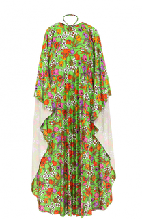 Платье-макси свободного кроя с ярким принтом Balenciaga