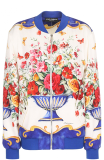 Бомбер на молнии с принтом Dolce &amp; Gabbana