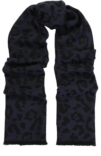 Шерстяной шарф с необработанным краем Lanvin