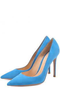 Замшевые туфли Gianvito 105 на шпильке Gianvito Rossi