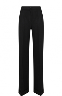 Шерстяные расклешенные брюки с контрастной прострочкой Dolce &amp; Gabbana