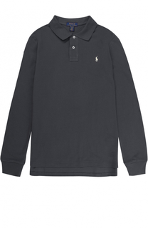 Хлопковое поло с длинными рукавами Polo Ralph Lauren