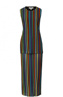 Вязаное платье с топом в контрастную полоску Diane Von Furstenberg