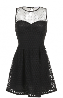Мини-платье с полупрозрачной вставкой REDVALENTINO