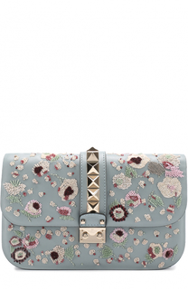 Сумка Glam Lock medium с вышивкой бисером Valentino